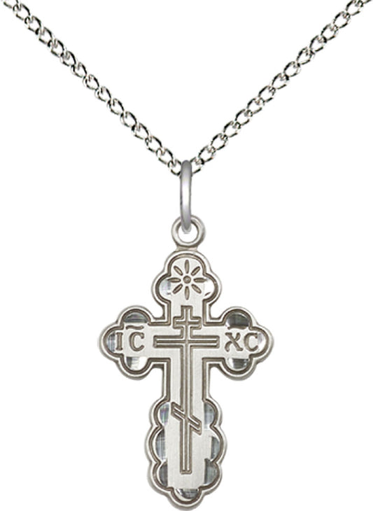 Sterling Silver Saint Olga Cross