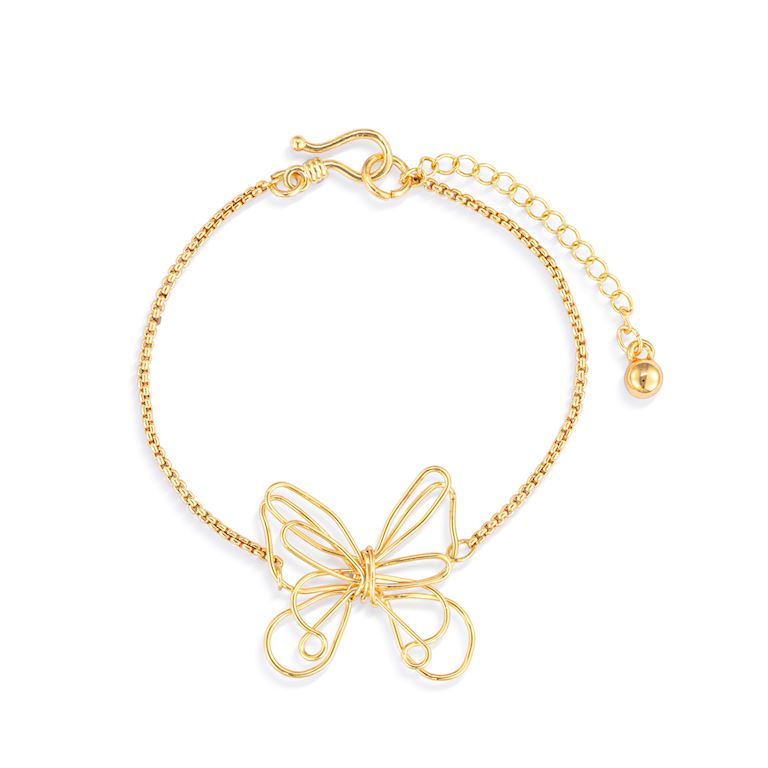 Butterfly Open Charm Bracelet