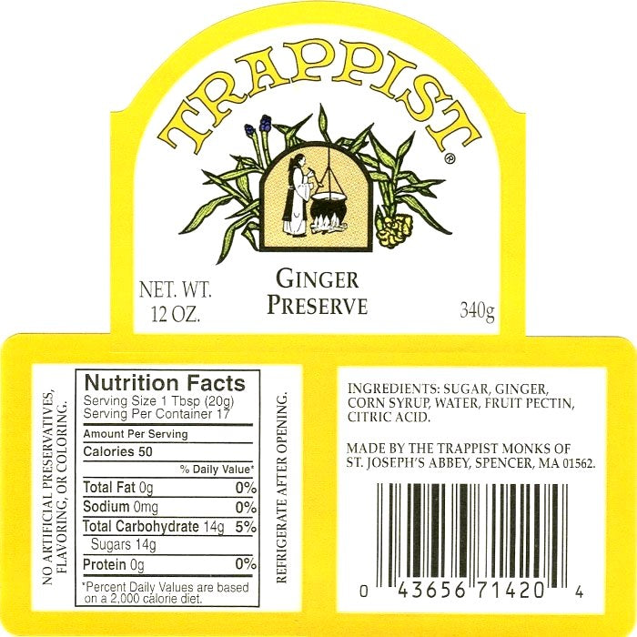 Trappist Preserves - Ginger Preserves