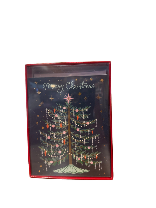 Tinseled Tree Cards