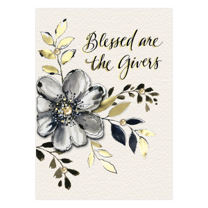 Blessed Givers Thank You Greeting Card