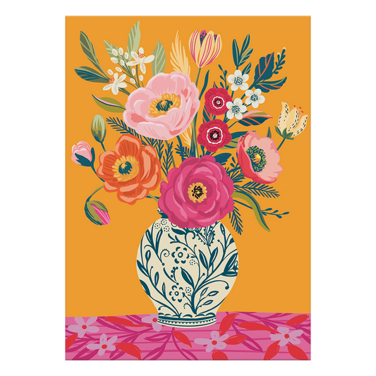 Blank Vase Greeting Card