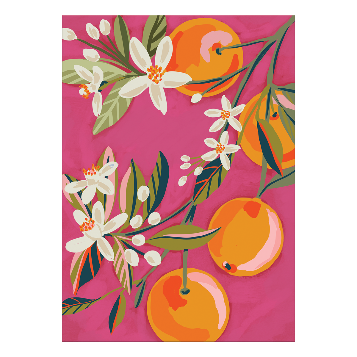 Blank Bright Citrus Greeting Card