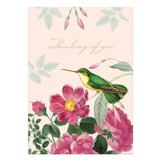 Thinking of You Hummingbird Greeting Card