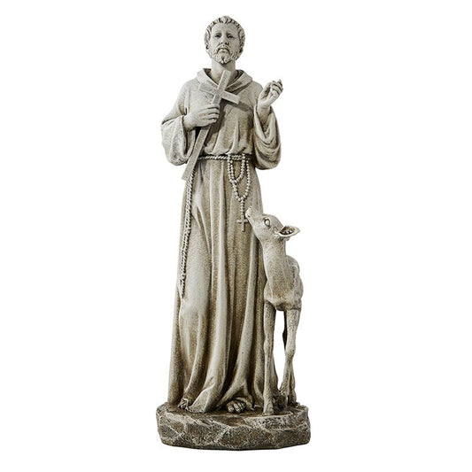 St Francis with Deer Statue St Francis with Deer Statue