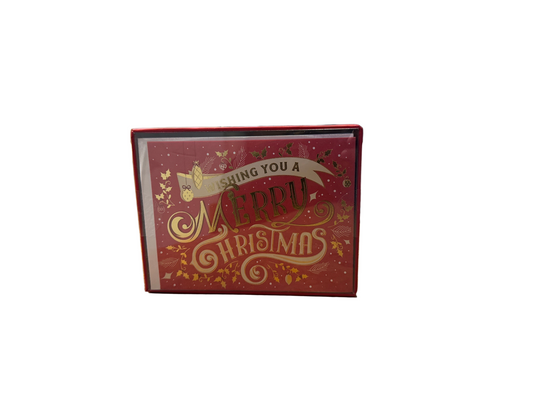 Vintage Christmas Lettering Cards