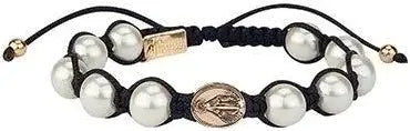 7”L Gold Miraculous Medal Bracelet