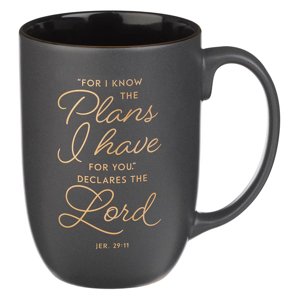 I know the Plans Graphite Gray Ceramic Mug