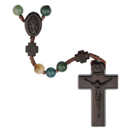 6mm Multicolor Onyx/Jujube Wood Rosary