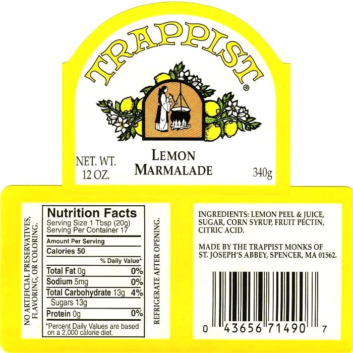 Trappist Preserves - Lemon Marmalade