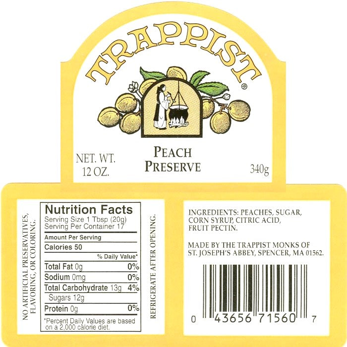 Trappist Preserves - Peach Preserves