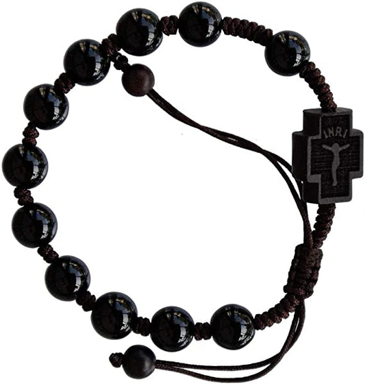 Rosary Bracelet Black Onyx 8mm