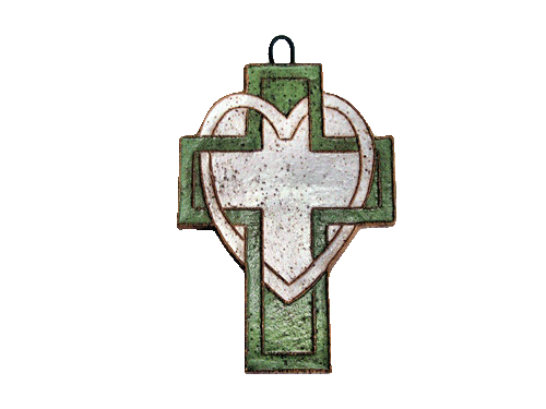 Large Cross With Heart