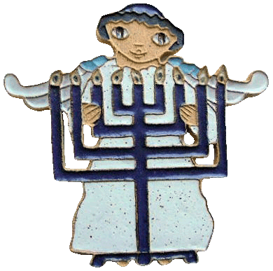 Hannukah Menorah Angel